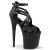 Pleaser FLAMINGO-877 Sandali Con Plateau Trasparente Nero EU-35 / US-5