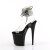 Pleaser FLAMINGO-891-2RS Sandali Con Plateau Trasparente Nero EU-35 / US-5