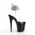 Pleaser FLAMINGO-891-2RS Sandali Con Plateau Trasparente Nero EU-35 / US-5