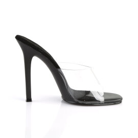Fabulicious GALA-01 Mules Trasparente Nero EU-36 / US-6
