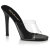 Fabulicious GALA-01 Mules Trasparente Nero EU-37 / US-7