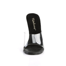 Fabulicious GALA-01 Mules Trasparente Nero EU-41 / US-11