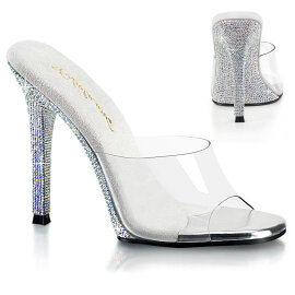 Fabulicious GALA-01DM Mules Trasparente Strass Argento...