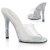 Fabulicious GALA-01DML Mules Trasparente Strass Argento EU-40 / US-10