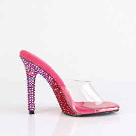 Fabulicious GALA-01DMM Mules Trasparente Strass Rosa EU-39 / US-9