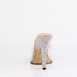 Fabulicious GALA-01DMM Mules Trasparente Strass Oro EU-39 / US-9
