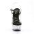 Pleaser Sandali DELIGHT-608 Trasparente-Nero/Trasparente EU-35 / US-5