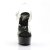 Pleaser Sandali DELIGHT-608 Trasparente/Nero EU-35 / US-5