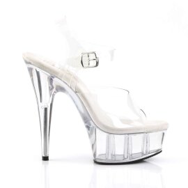 Pleaser Sandali DELIGHT-608 Trasparente/Trasparente EU-35 / US-5