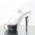 Pleaser Sandali DELIGHT-608 Trasparente/Argento Cromato EU-35 / US-5