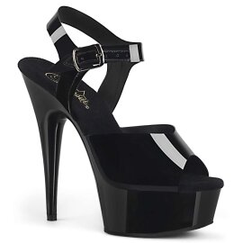 Pleaser Sandali DELIGHT-608N TPU Nero (Effetto...