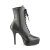 Devious INDULGE-1020 Stivaletti Con Plateau Similpelle Nero EU-41 / US-11