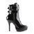 Devious INDULGE-1026 Stivaletti Con Plateau Vernice Nero EU-43 / US-13