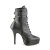 Devious INDULGE-1026 Stivaletti Con Plateau Similpelle Nero EU-41 / US-11