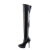 Devious INDULGE-3000 Stivali Sopra Il Ginocchio Con Plateau Similpelle Nero EU-41 / US-11