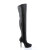Devious INDULGE-3011 Stivali Sopra Il Ginocchio Con Plateau Similpelle Nero EU-41 / US-11
