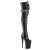 Pleaser INFINITY-3028 Stivali Sopra Il Ginocchio Con Plateau Similpelle Nero EU-39 / US-9