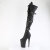 Pleaser INFINITY-3028 Stivali Sopra Il Ginocchio Con Plateau Similpelle Nero EU-39 / US-9