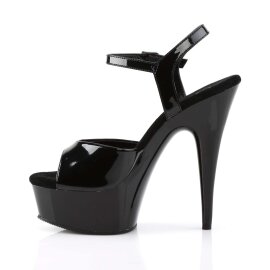 Pleaser Sandali DELIGHT-609 Vernice Nero/Nero EU-37 / US-7