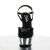 Pleaser Sandali DELIGHT-609 Nero/Argento Cromato EU-38 / US-8