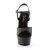 Pleaser Sandali DELIGHT-609 Similpelle Nero/Nero Opaco EU-41 / US-11