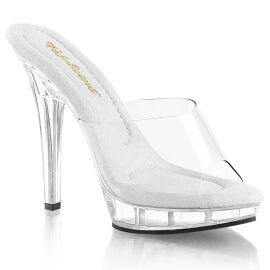 Fabulicious LIP-101 Mules Trasparente EU-44 / US-14