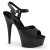 Pleaser Sandali DELIGHT-609 Similpelle Nero/Nero Opaco EU-35 / US-5