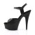 Pleaser Sandali DELIGHT-609 Similpelle Nero/Nero Opaco EU-35 / US-5