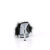 Fabulicious LIP-101-8 Mules Trasparente Nero EU-44 / US-14