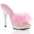 Fabulicious LIP-101-8 Mules Trasparente Rosa EU-35 / US-5