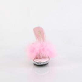 Fabulicious LIP-101-8 Mules Trasparente Rosa EU-41 / US-11