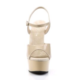 Pleaser Sandali DELIGHT-609 Crema EU-35 / US-5