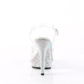 Fabulicious LIP-108DM Sandali Trasparente Strass Argento EU-35 / US-5