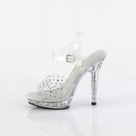 Fabulicious LIP-108RS Sandali Trasparente Strass Trasparente EU-40 / US-10