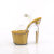 Pleaser LOVESICK-708SG Sandali Con Plateau Trasparente Glitter Strass Oro EU-35 / US-5