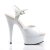 Pleaser Sandali DELIGHT-609 Vernice Bianco/Bianco EU-36 / US-6