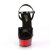 Pleaser Sandali DELIGHT-609BR Vernice Nero/Rosso-Nero EU-35 / US-5