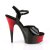 Pleaser Sandali DELIGHT-609BR Vernice Nero/Rosso-Nero EU-35 / US-5