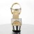 Pleaser Sandali DELIGHT-609G Dorato Multi Glitter/Oro Cromato EU-41 / US-11