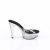 Fabulicious MARTINI-501 Mules Con Plateau Trasparente Fumo Nero EU-39 / US-9