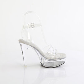 Fabulicious MARTINI-505 Sandali Con Plateau Trasparente EU-36 / US-6