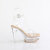Fabulicious MARTINI-505 Sandali Con Plateau Trasparente Beige EU-36 / US-6