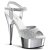 Pleaser Sandali DELIGHT-609G Argento Multi Glitter/Argento Cromato EU-35 / US-5