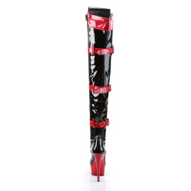 Funtasma MEDIC-3028 Stivali Sopra Il Ginocchio Con Plateau Vernice Nero EU-37 / US-7
