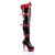Funtasma MEDIC-3028 Stivali Sopra Il Ginocchio Con Plateau Vernice Nero EU-38 / US-8