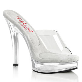Fabulicious MAJESTY-501 Mules Con Plateau Trasparente EU-36 / US-6