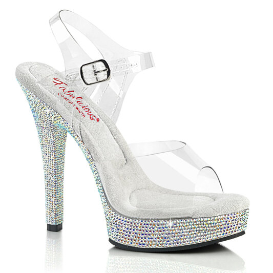 Fabulicious MAJESTY-508DM Sandali Con Plateau Trasparente EU-39 / US-9