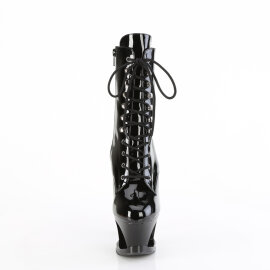 Pleaser MOON-1020SK Stivaletti Con Plateau Vernice Nero...