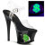 Pleaser MOON-708USD Sandali Con Plateau Vernice Nero EU-39 / US-9