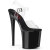 Pleaser NAUGHTY-808 Sandali Con Plateau Trasparente Nero EU-37 / US-7